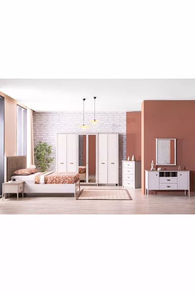 Muğla Bazalı Bed Frame Bedroom Set