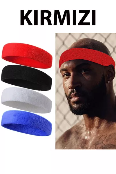 Towel Terry Sweatband Headband Tennis Hair Band Football Hair Band Basketball Band Sports Headband