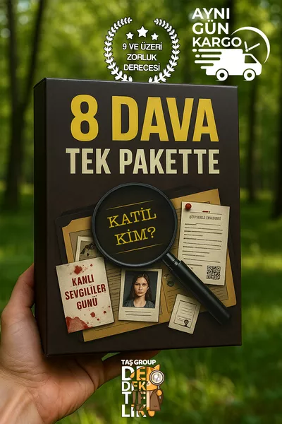 Gioco da Detective - Gioco di Omicidio - Gioco del Detective - Giochi da Tavolo - 8 Casi