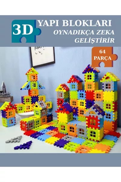 Puzzle City 3D Blocs de Construction et de Design Ensemble de Jouets Éducatifs