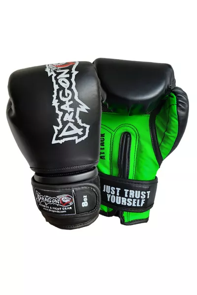Attack Boxing Gloves Kickboxing Muay Thai Boxing Gloves with Bandages and Mouthguard 3-Piece Set