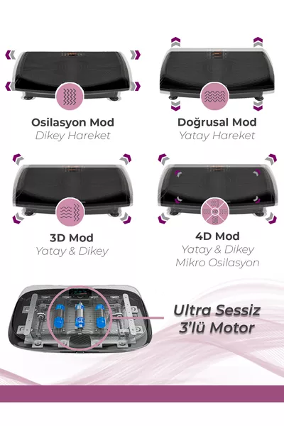 جهاز تمارين رياضية مع لوحة اهتزاز 4D 7 تركيبة فيت بريميوم