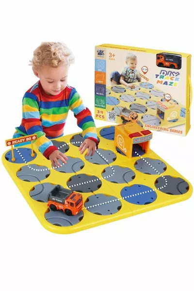 لعبة بناء الطريق المنطقي STEM لعبة تعليمية لعبة ألغاز برمجة تطوير الذكاء حل المشكلات