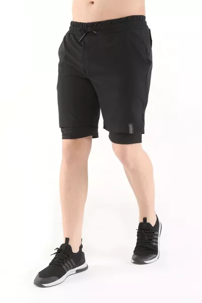 Short de sport homme à séchage rapide en micropoly pour course, entraînement, fitness, futsal et extérieur
