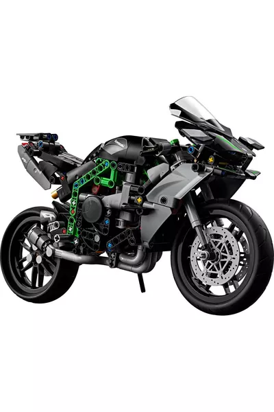 ® Technic Kawasaki Ninja R Moto + Set di Costruzione Modello Giocattolo (Pezzo)