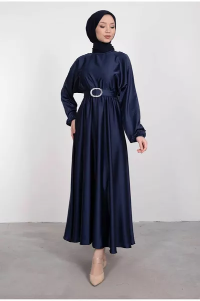 Satin Mevlana evening dress