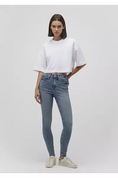 Serenay Gold Shape Мъгливо Индиго Синьо Дънки 