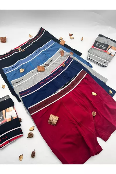 5-Pack Men's  Denier Stretch Cotton Sports Boxers