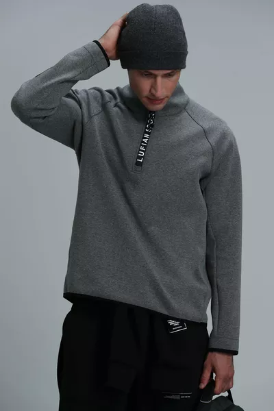 Davın Herren-Sweatshirt Grau