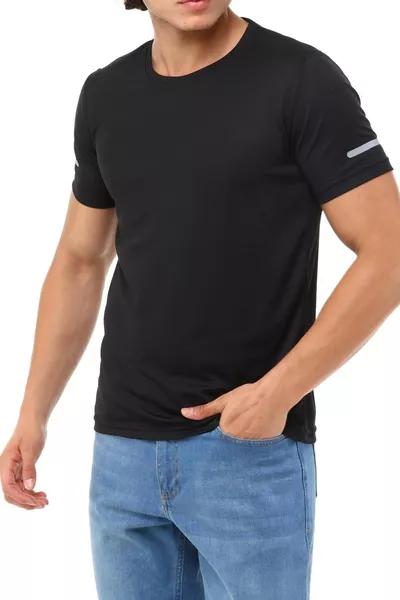 Herren Feuchtigkeitsabsorbierendes Schnell trocknendes Athletik-T-Shirt für technische Leistung