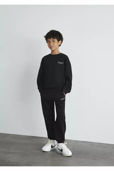 Black Sweatpants with Logo 