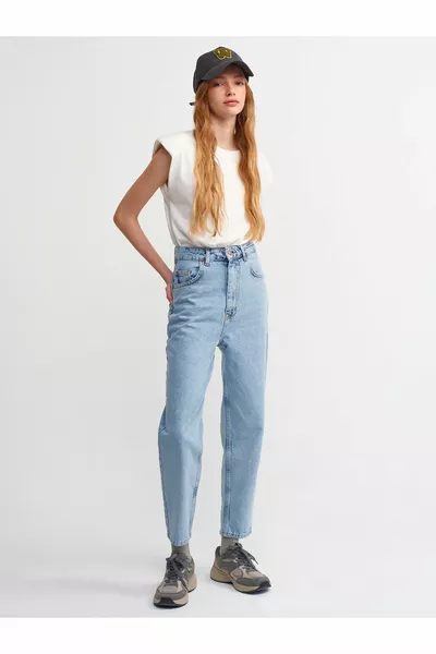 الجليد الأزرق عالية الخصر أمي السراويل