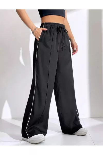 سروال رياضي نسائي أسود مريح