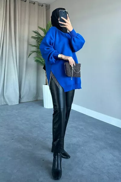 Half-Zip Knit Sweater Khaki