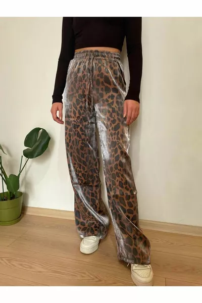 Pantalon Léopard Brillant