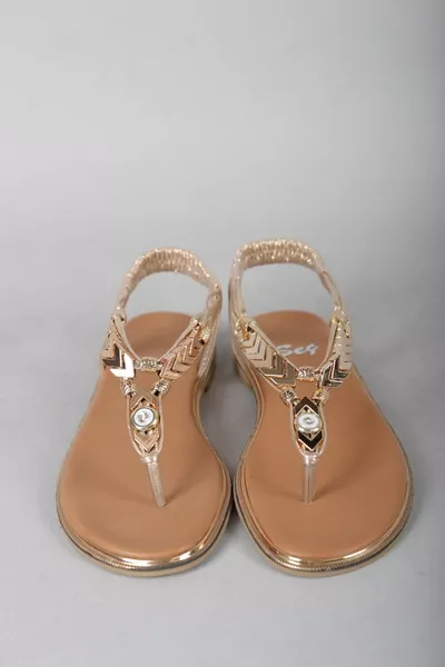 Choose  Stone Flip Flop Dames Sandalen Goud