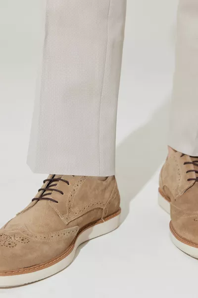 Chaussures décontractées % cuir beige pour hommes