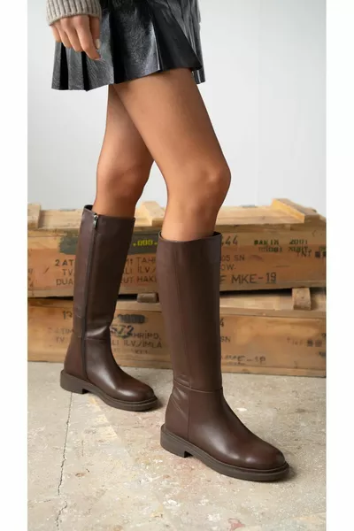 Niang Coffee Stivali in vera pelle